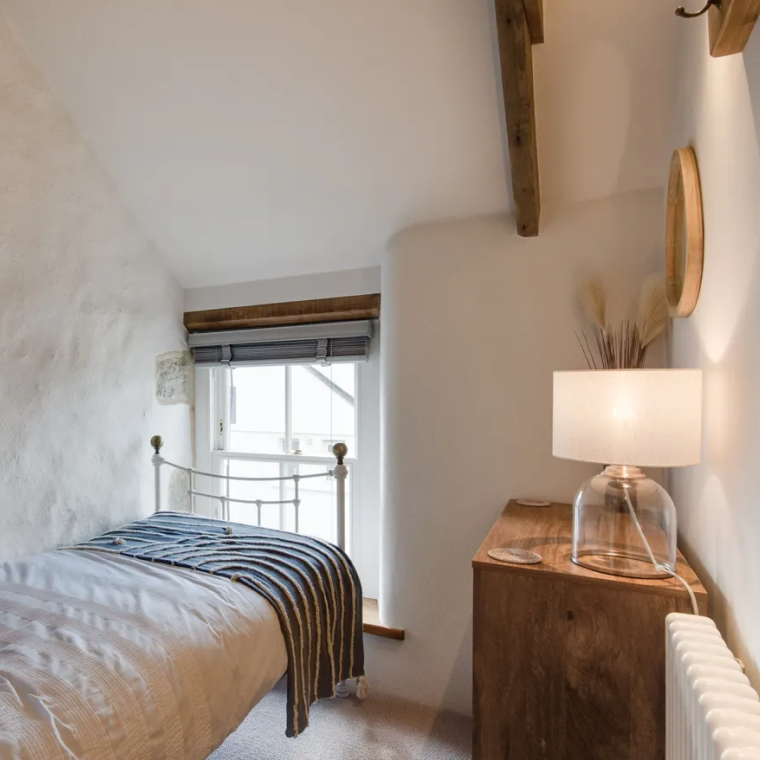 Tastefully restored bedroom