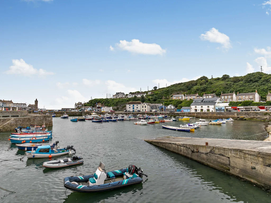 Porthleven harbour, a short walk from the cottage